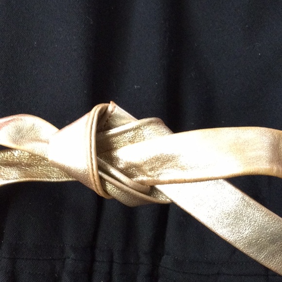 Halston 70s black wool crepe bias cut, with both belts - Picture 3 of 10